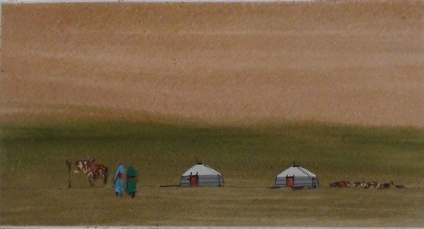 Aquarelle "Nomades"